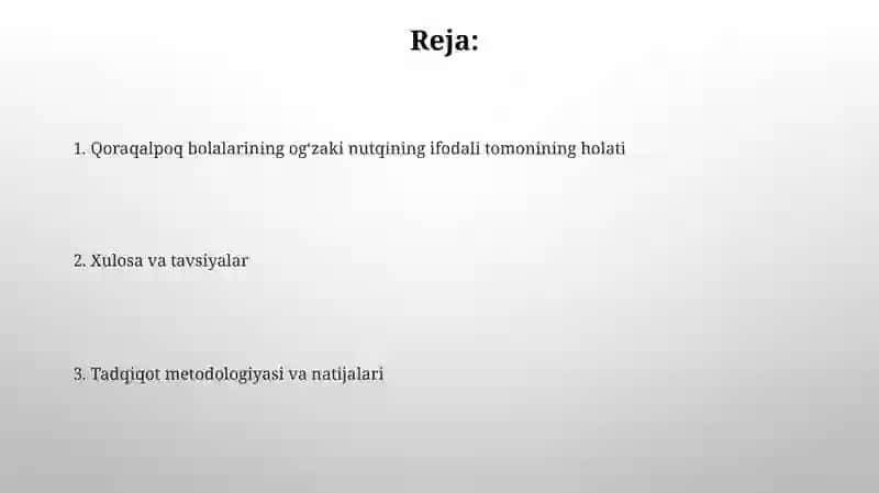 Bolalarining ogʻzaki nutqining eksperessiv tomoni holati 2