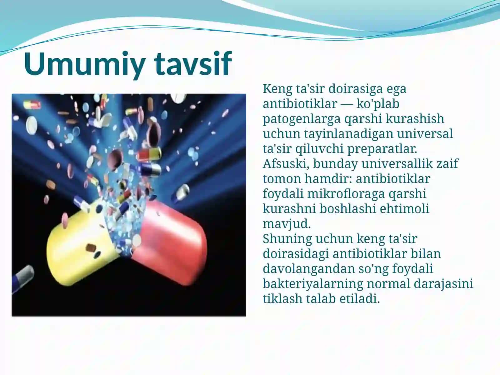 Yangi avlod keng qamrovli antibiotiklari 2