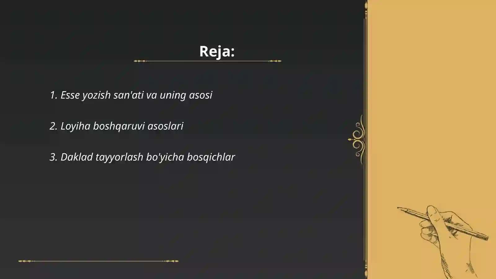 Esse yozish san'ati va uning asosi 2