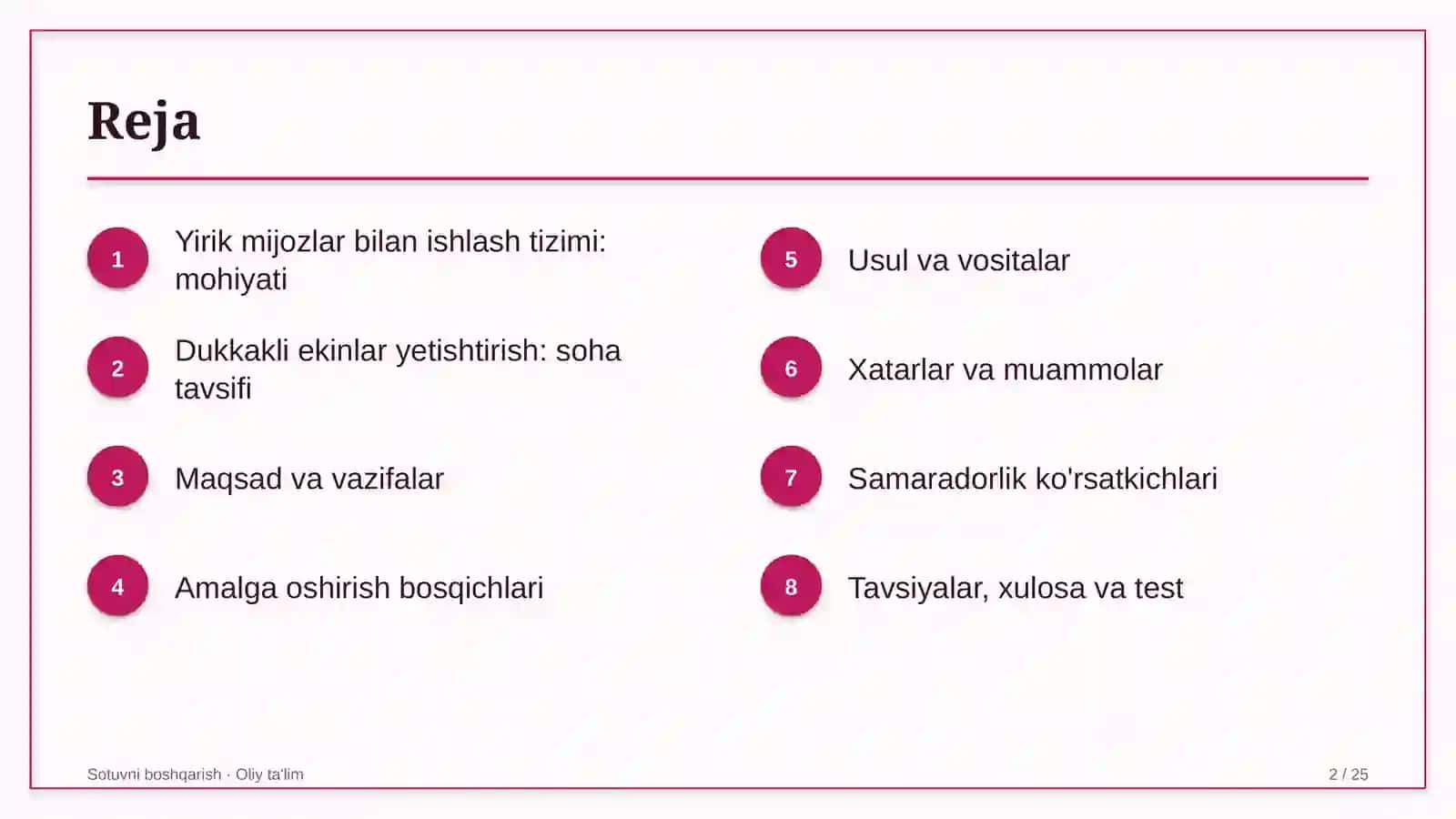 dukkakli ekinlar yetishtirishda yirik mijozlar bilan ishlash tizimi 3070 2