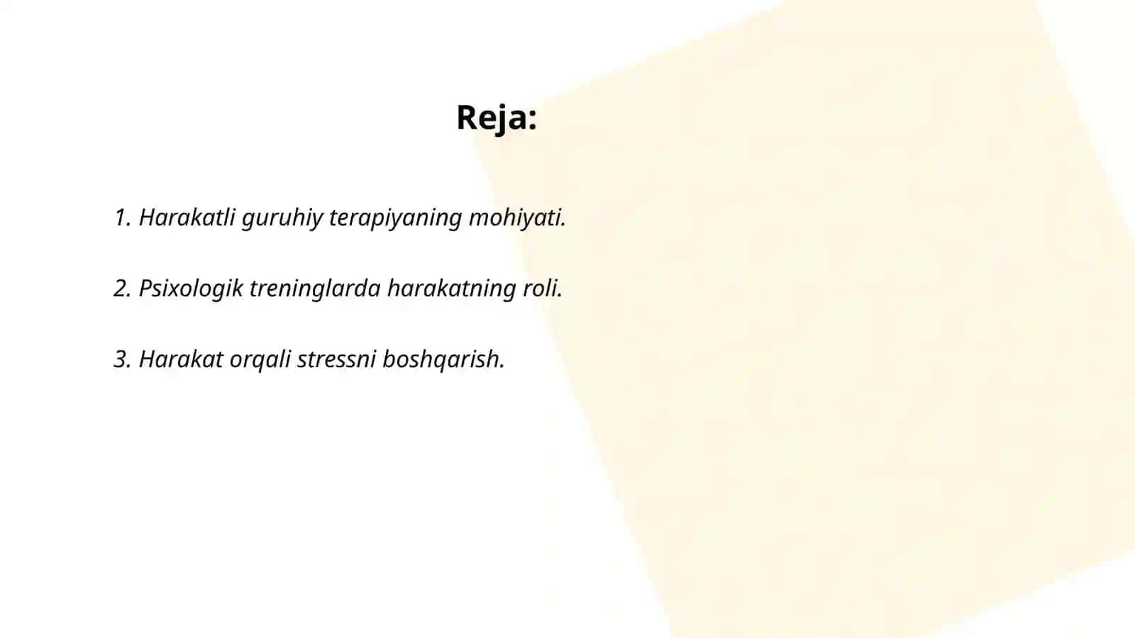 Harakatli guruhiy terapiya 2