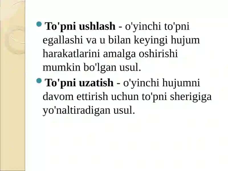 Basketbol o'yinida yurish, yugurish, sakrash harakatlariga o'rgatish 2