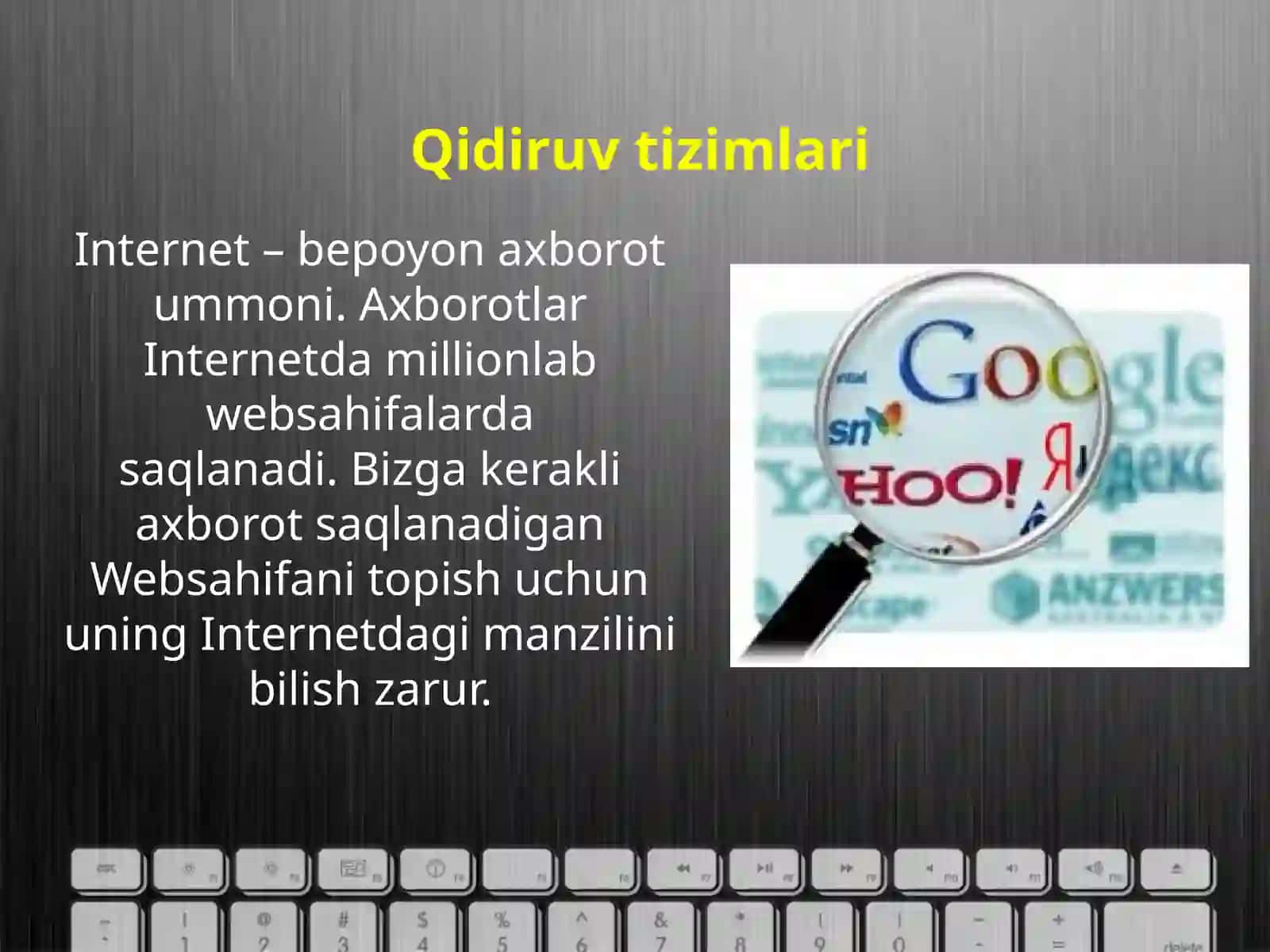 7-sinf Informatika Internetda ma'lumotlarni izlash 2