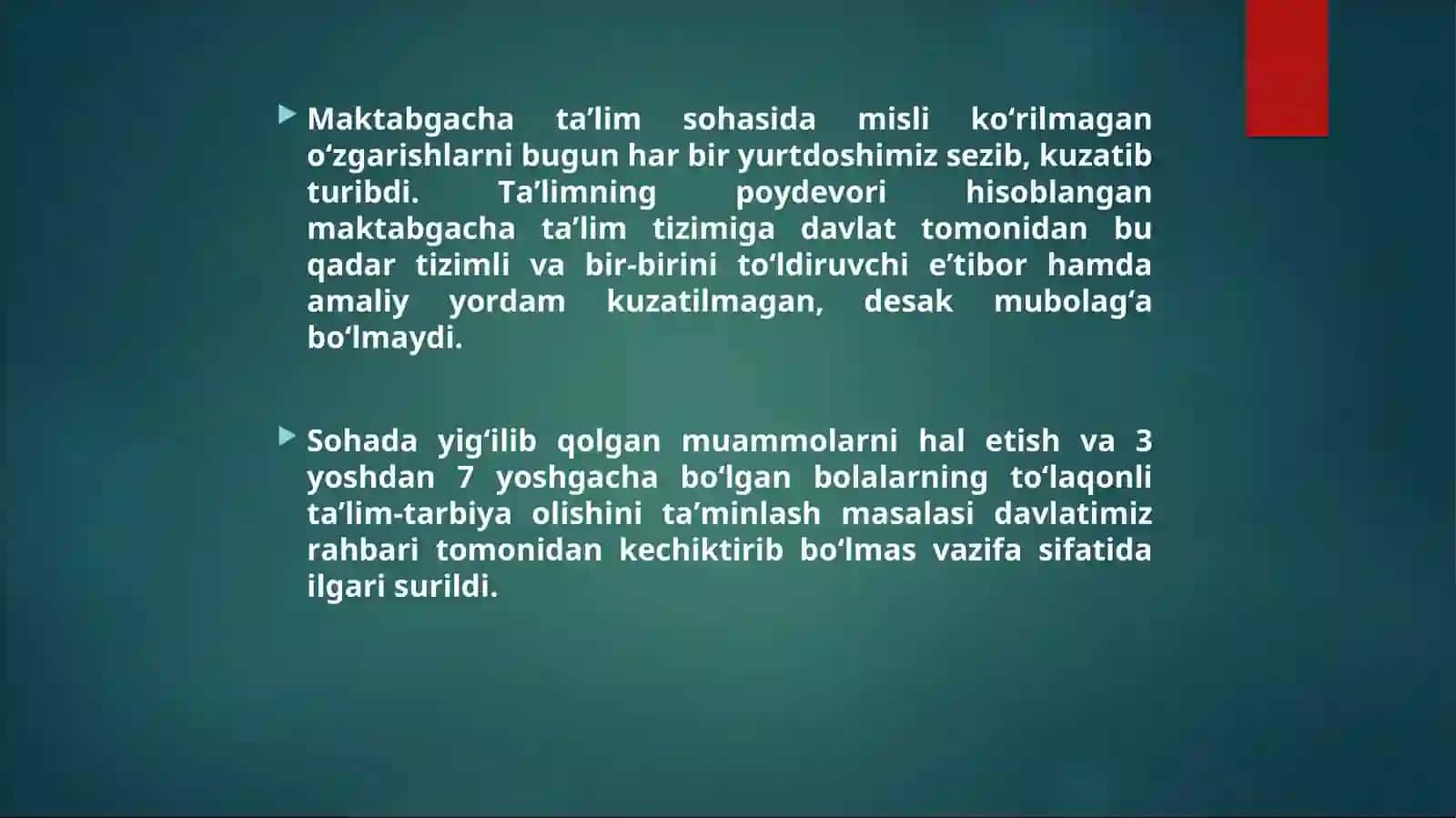 Maktabgacha ta’lim konsepsiyasi 2