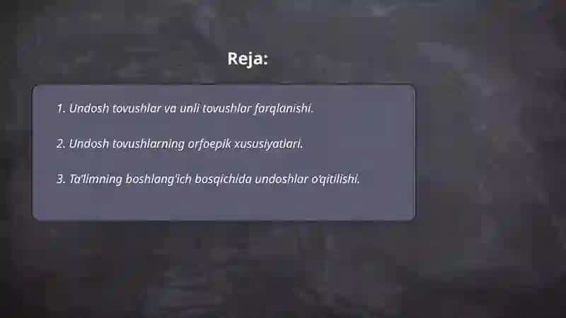 Undoshlar orfoepiyasi muammosi 2