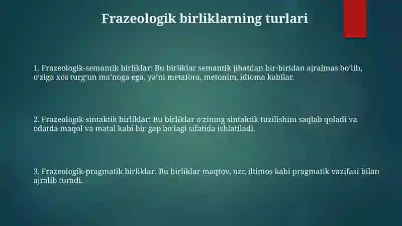 Frazeologik Birliklarning Turlari Va Uslubiy Xususiyatlari 2