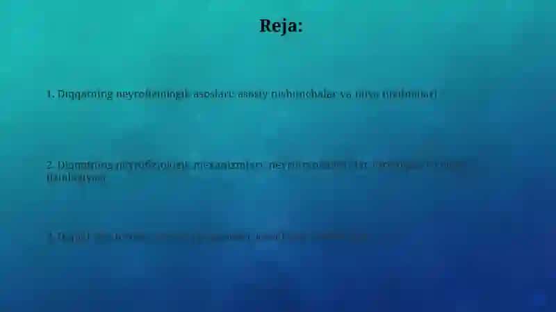 Diqqatning nerv fiziologik asoslari 2