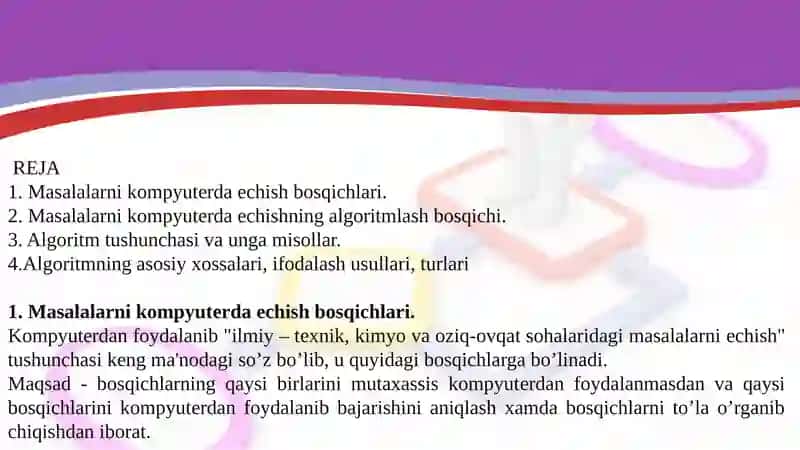 Algoritmlash asoslari 2