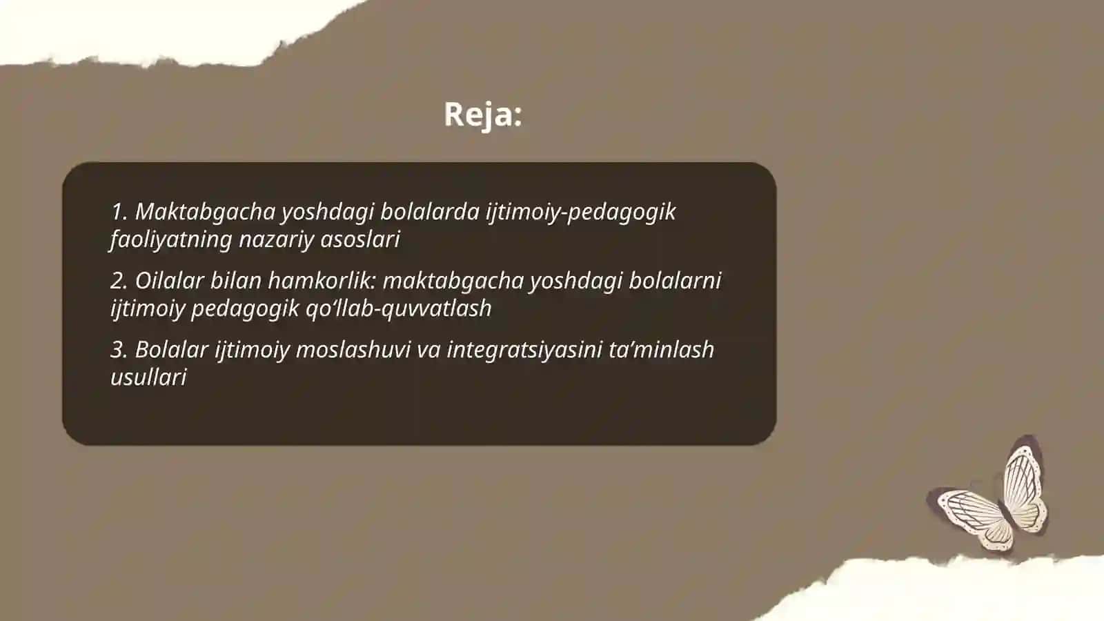Maktabgacha yoshdagi bolalar bilan ijtimoiy pedagogik faoliyat 2