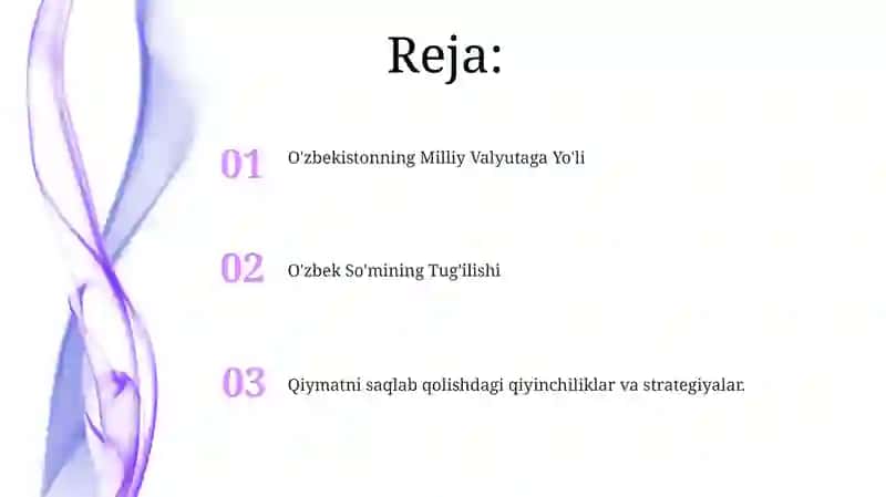 O'zbekistonda milliy pul so'mining jory etilishi va uning qadr qimmatni saqlash 2