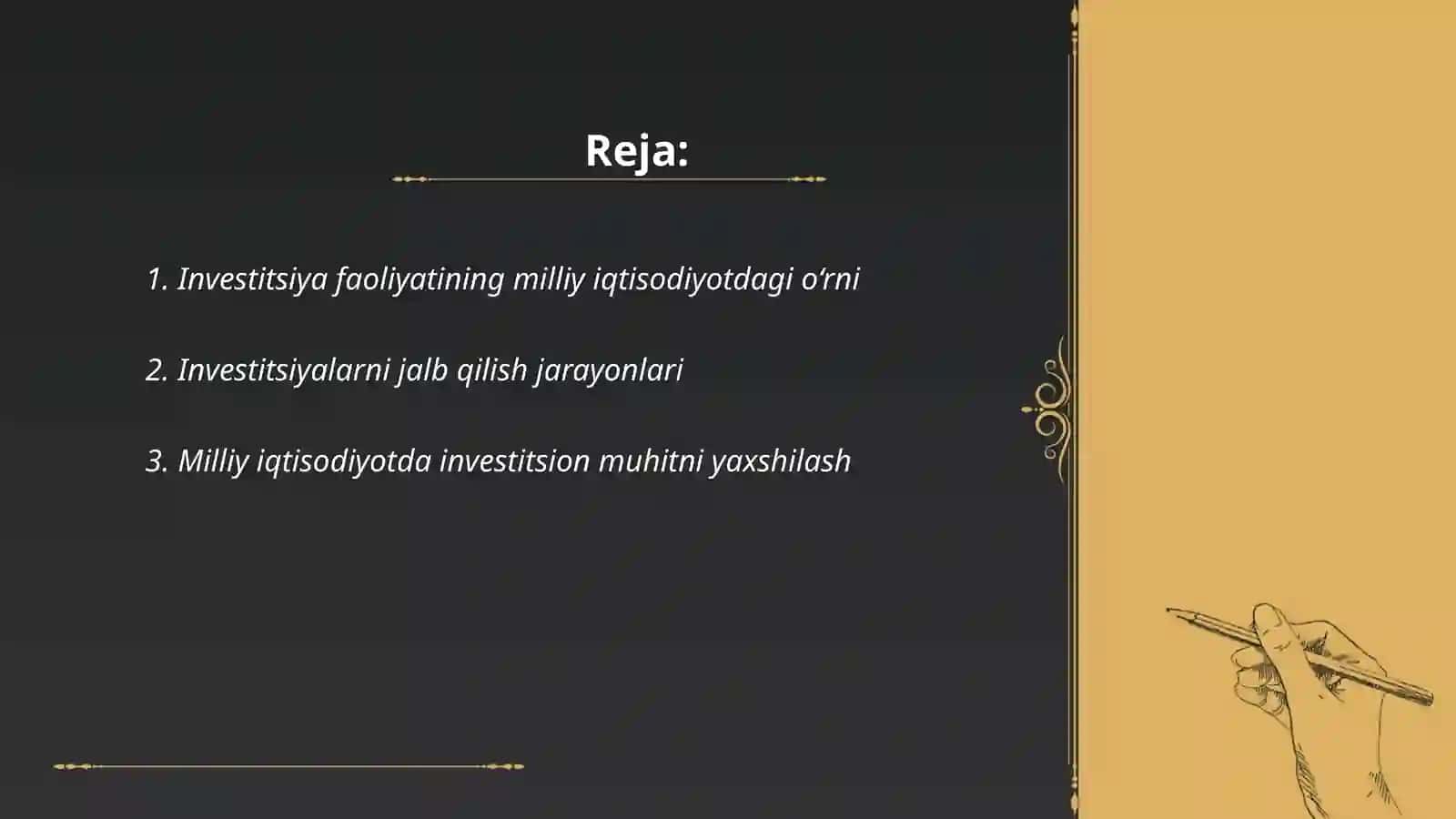 Investitsiya Faoliyatini Tartibga Solishning Milliy Iqtisodiyotni Rivojlantirishdagi Ahamiyati 2