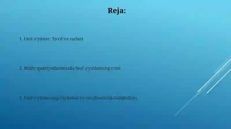 Harakatlioyinlarniqisqachata'rifiHarakatlioyinlarningmilliyqadiryatlarimizdagioŕni 2