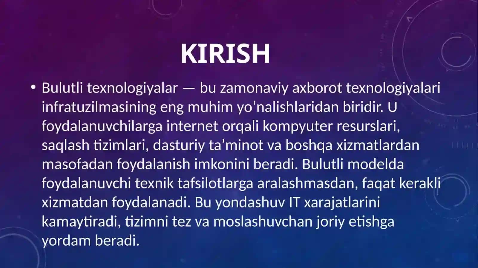 Bulutli Texnologiyalar 2