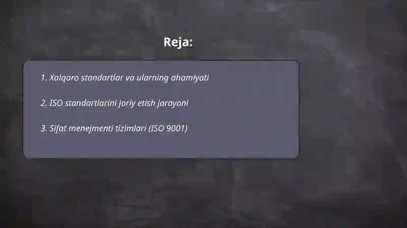 Xalqaro standartlar 2