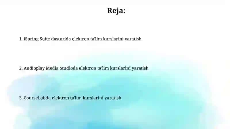 iSpring Suite dasturlari 2