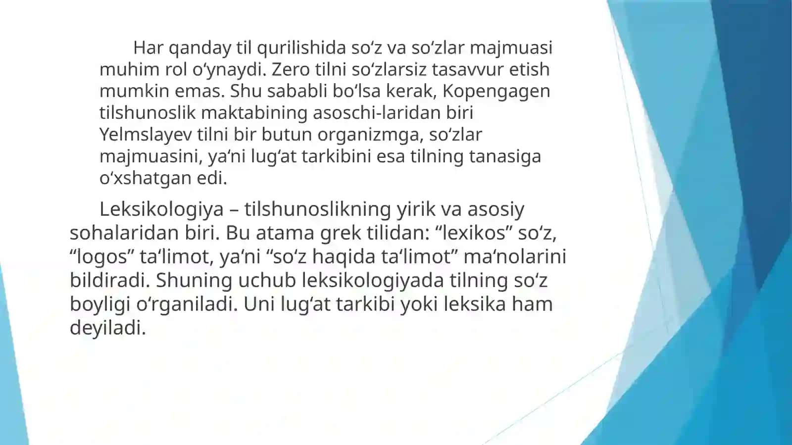 Leksikologiya haiqda tushuncha 2