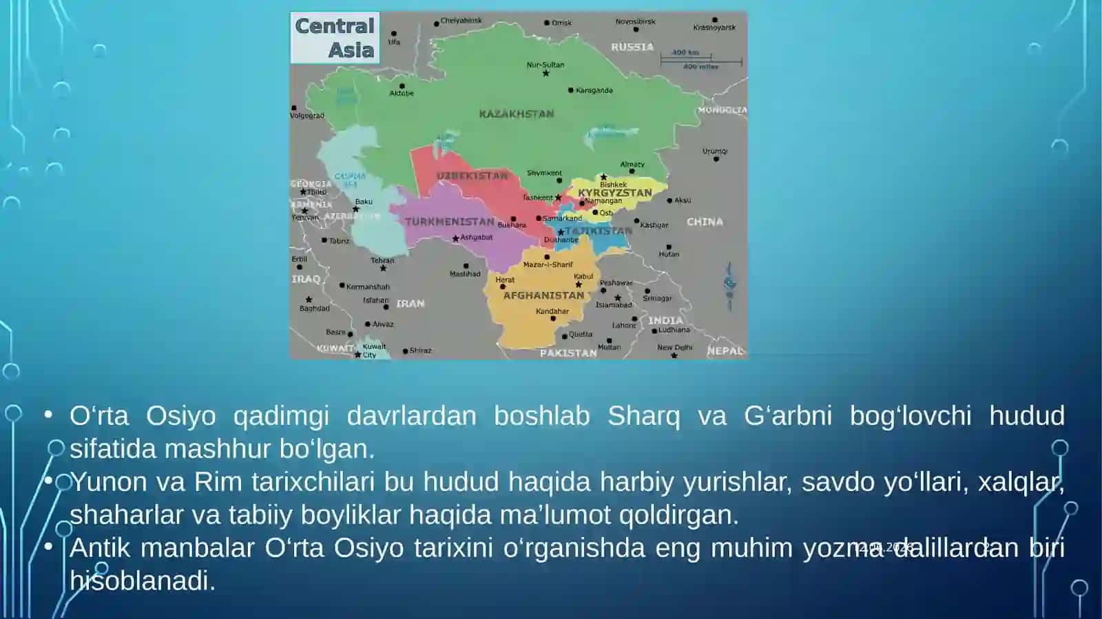 Qadimgi Yunon va Rim mualliflarining O‘rta Osiyo haqidagi ma’lumotlari 2