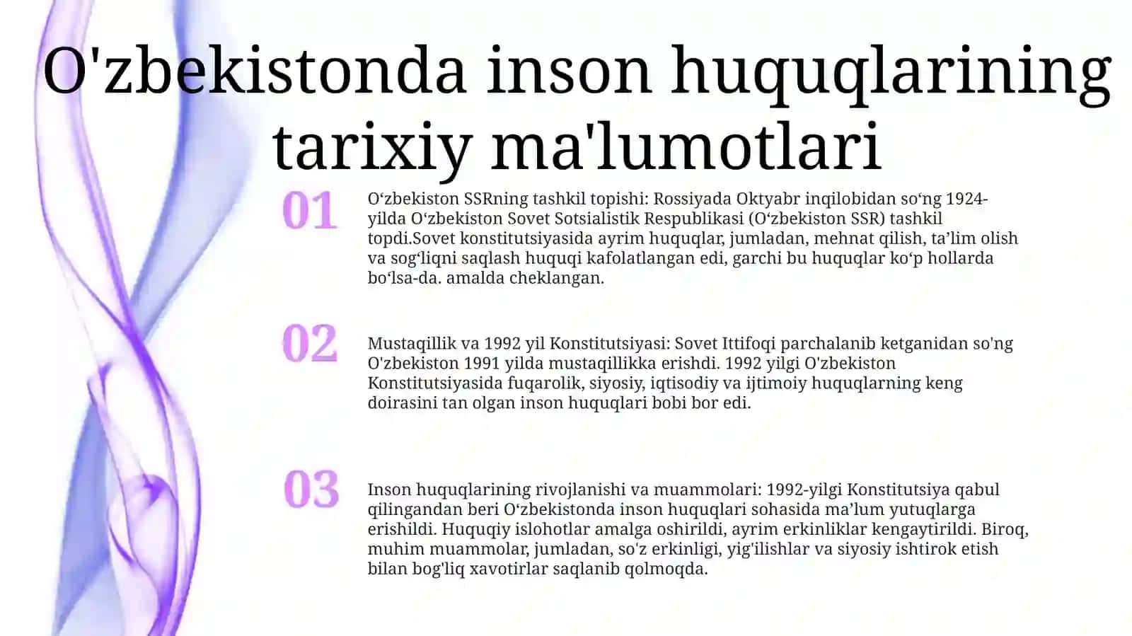 Oʻzbekistonda Inson Huquqlari Kafolatlari 2