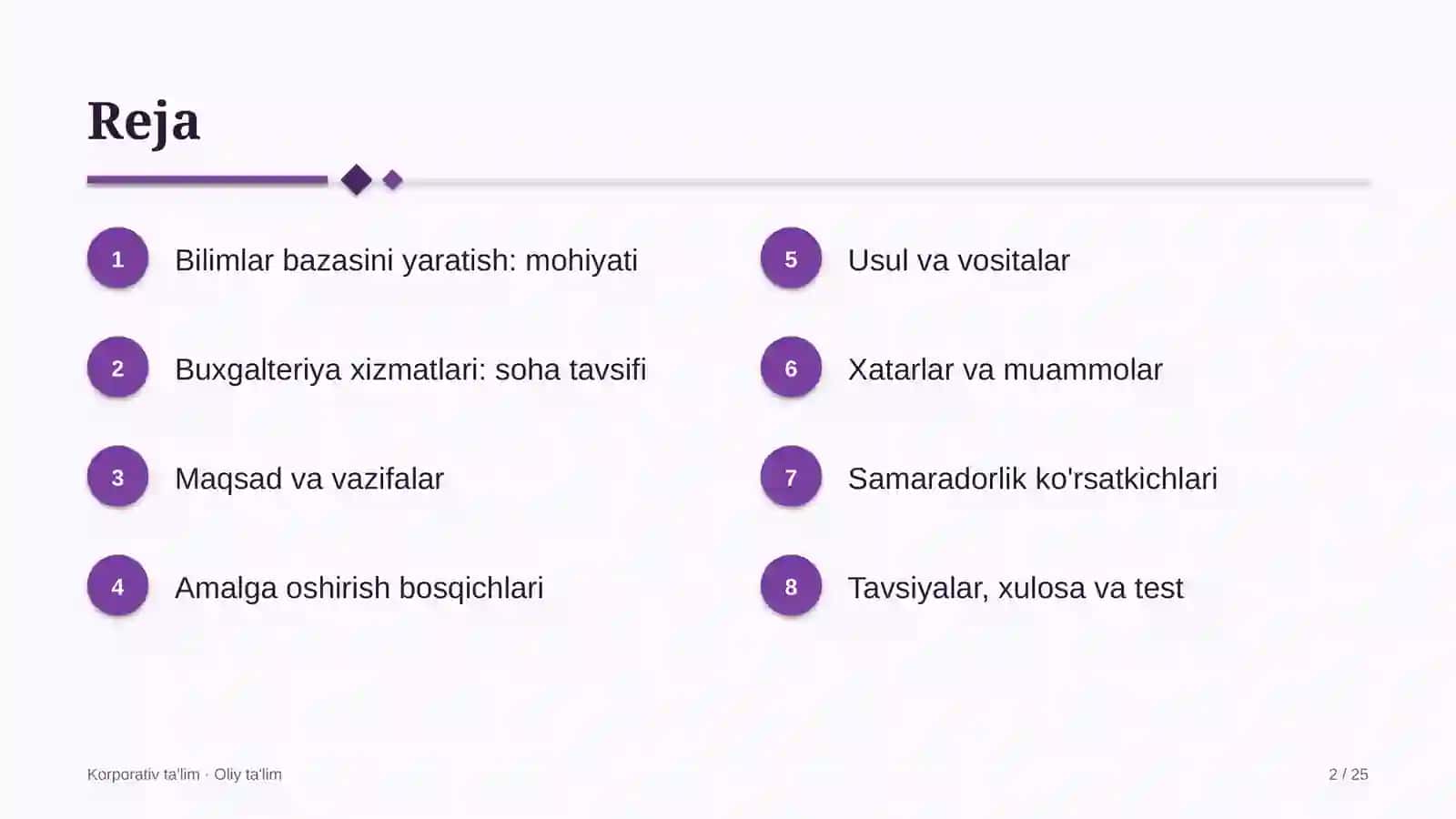 Bilimlar bazasini yaratish: mohiyati 2