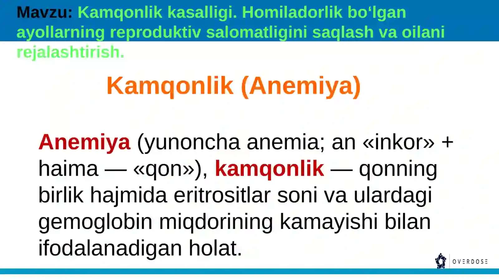 Kamqonlik (Anemiya) 2