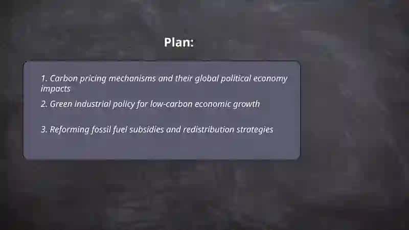 Carbon pricing mechanisms and their global political economy impacts 2