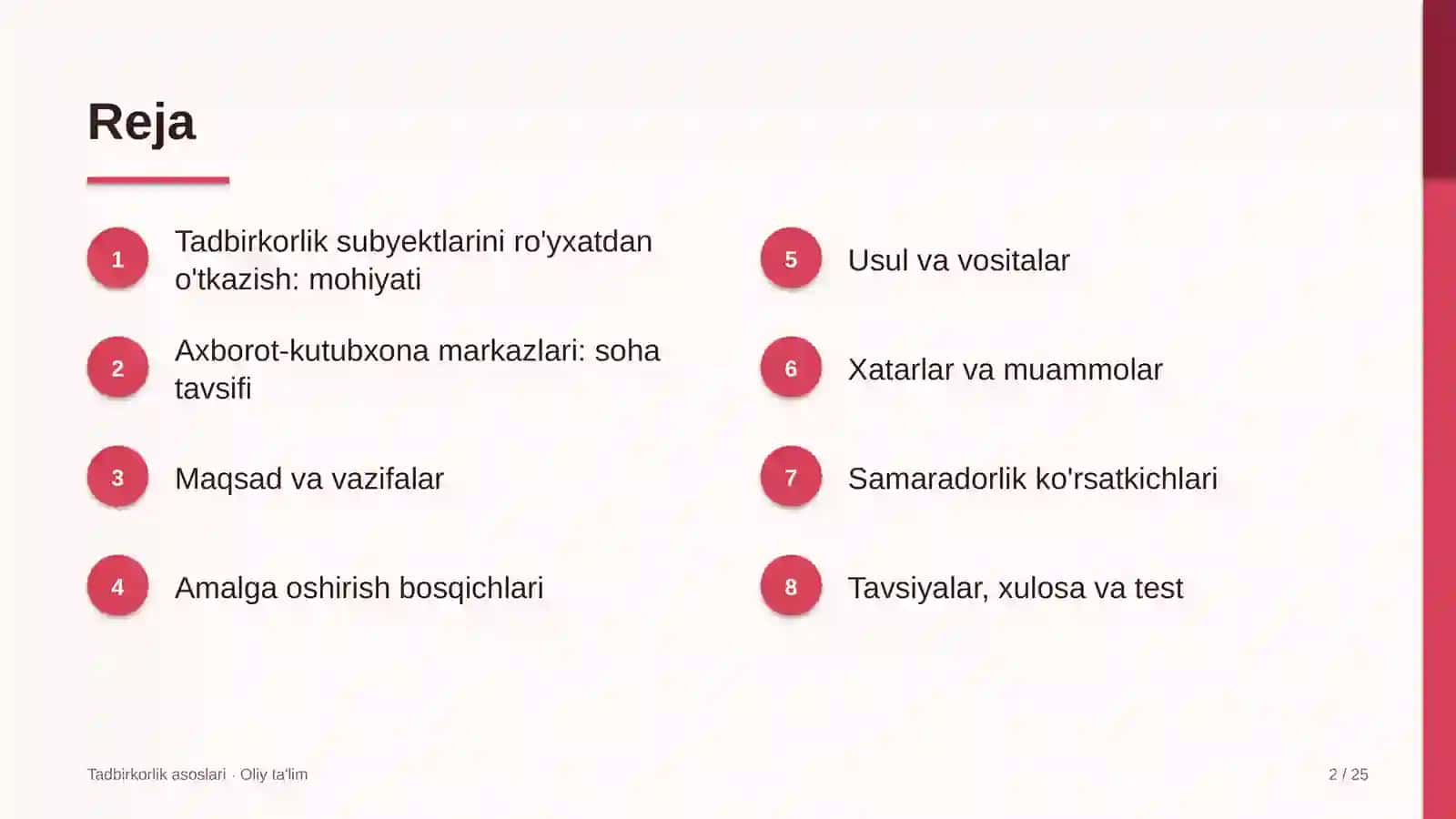 axborot kutubxona markazlarida tadbirkorlik subyektlarini ro'yxatdan o'tkazish 2562 2
