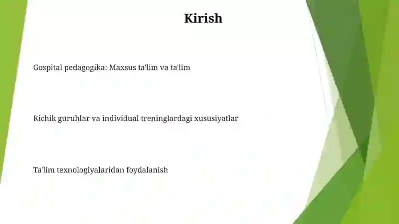 Kasalxona sharoitida pedagogikaning ahamiyati 2