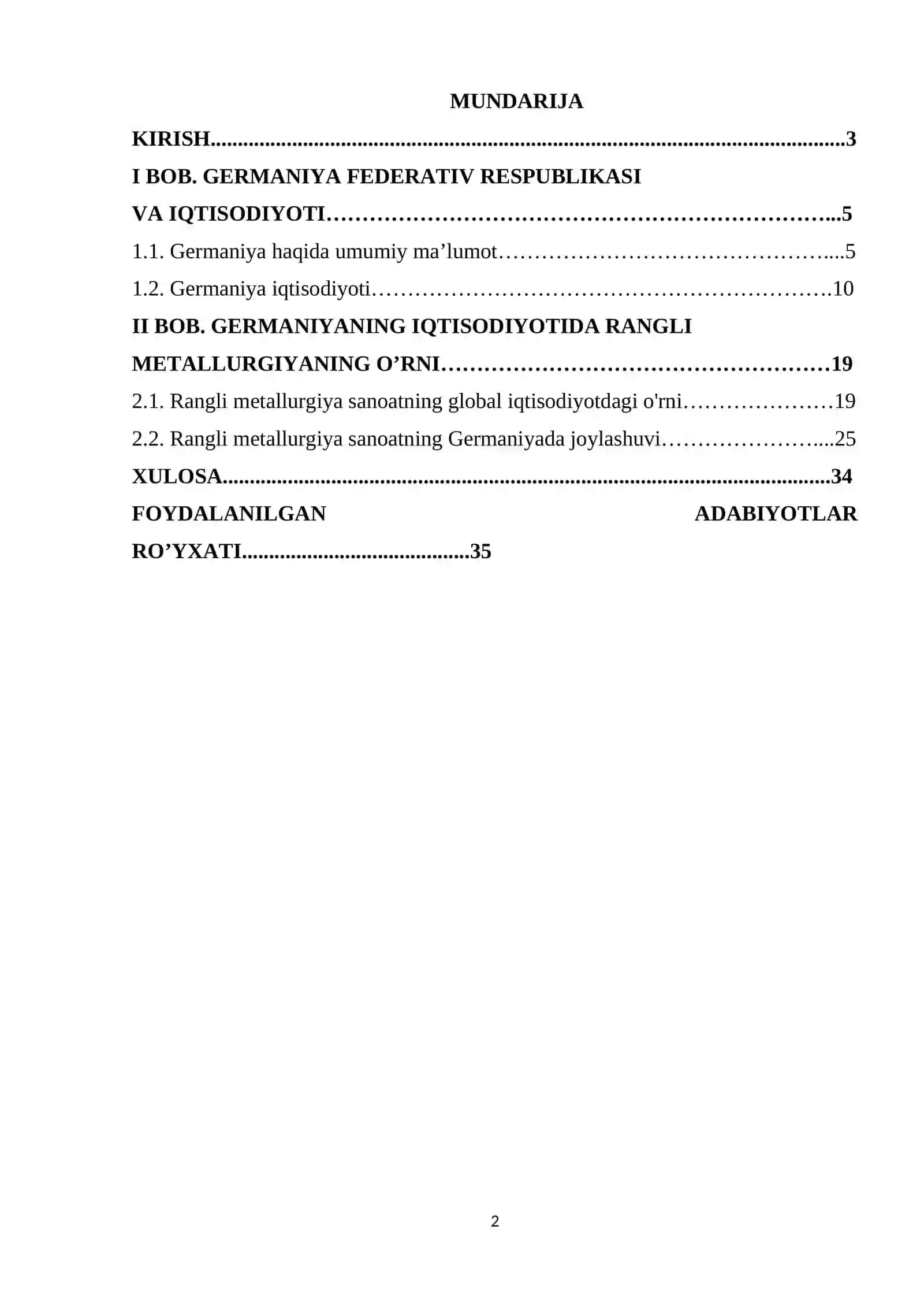 Germaniya rangli metallurgiya sanoati 2