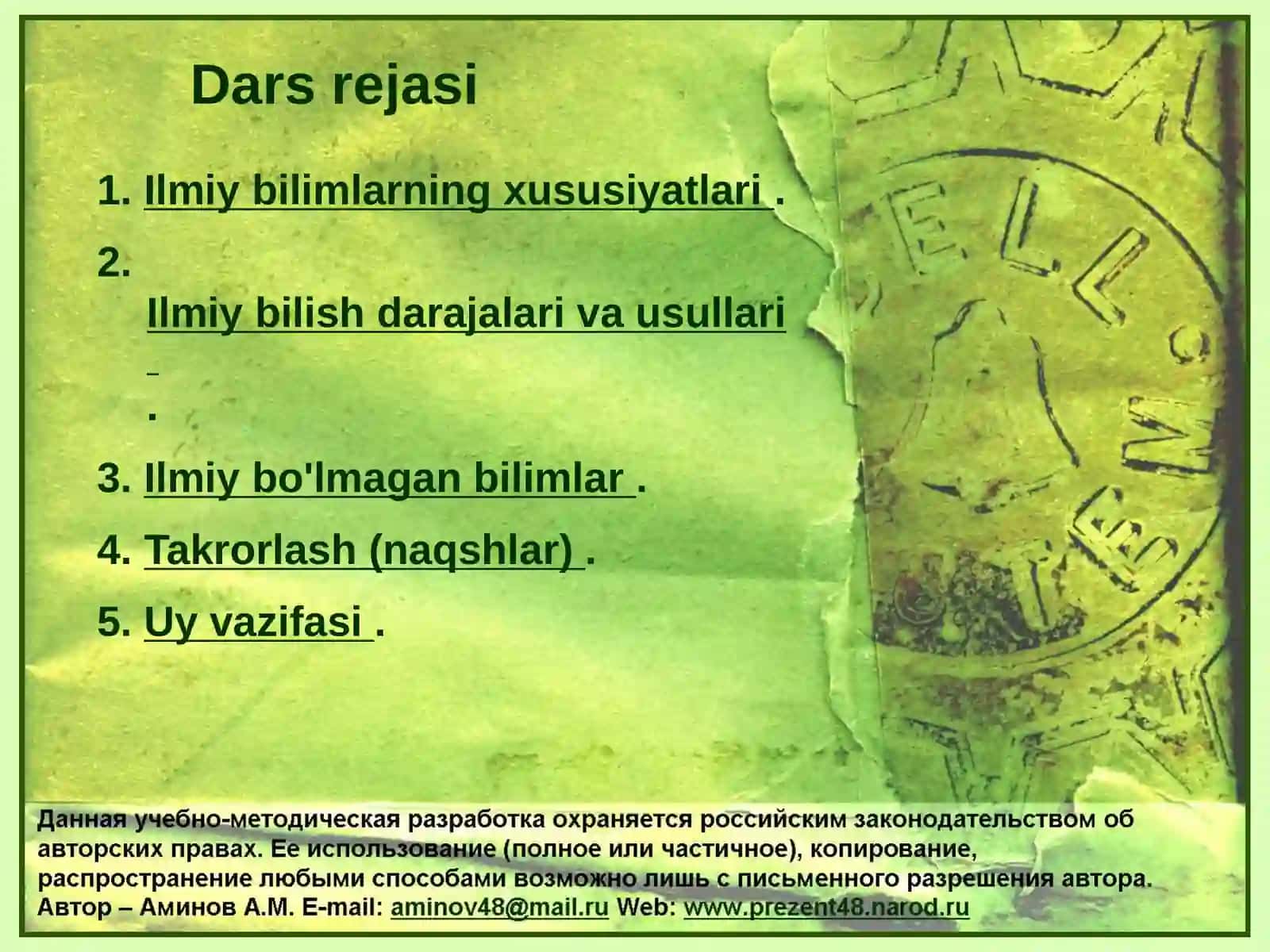 Ilmiy bilim 2