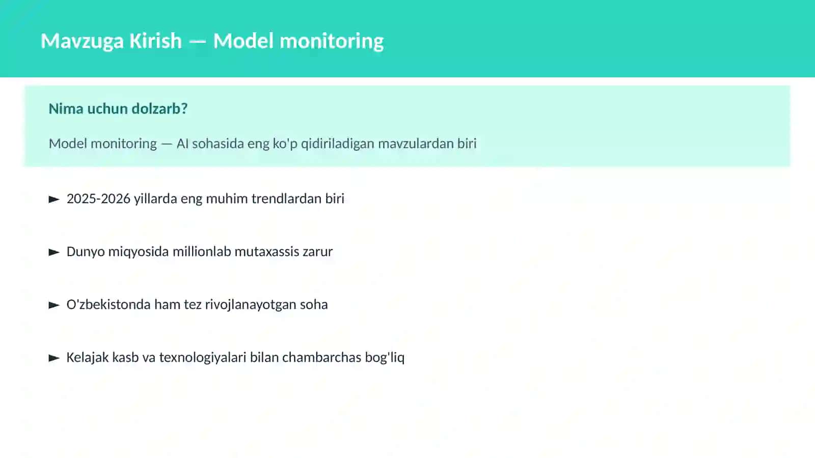 Model monitoring 2