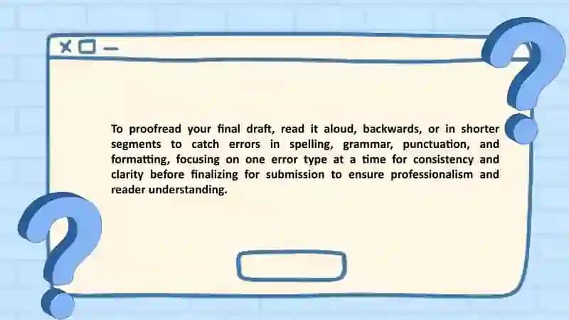 Proofreading Techniques 2