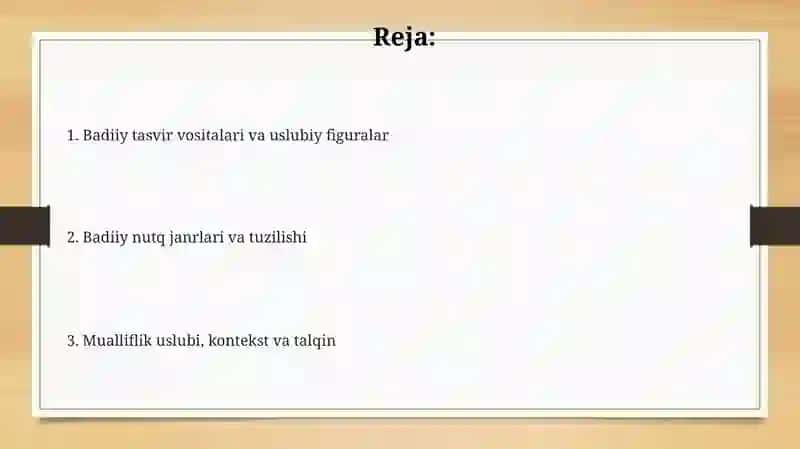 Badiiynutqningasosiybelgilari 2