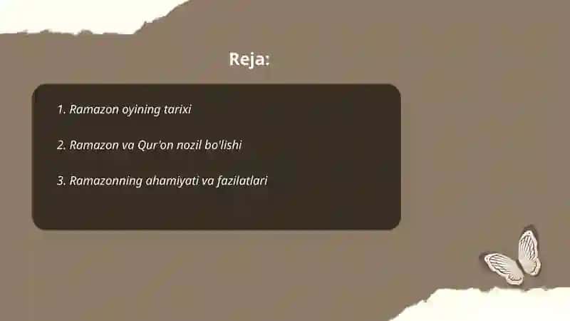 Ramazon haqida 2