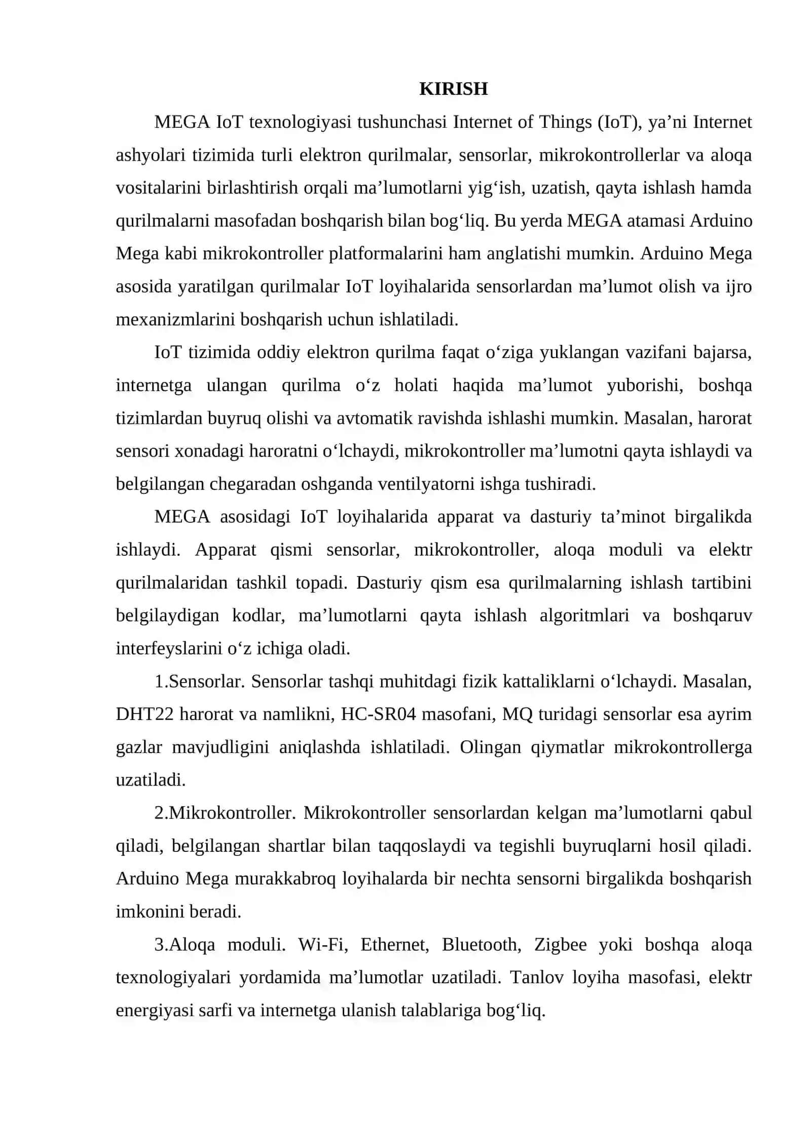 MEGA IOT TEXNOLOGIYASI 2