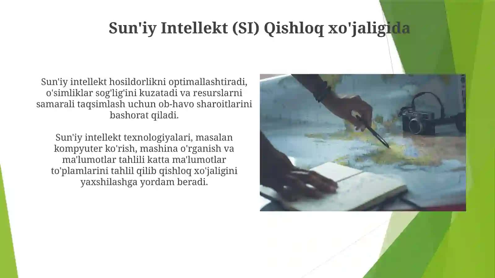 Sun'iy Intellekt (SI) Qishloq xo'jaligida 2