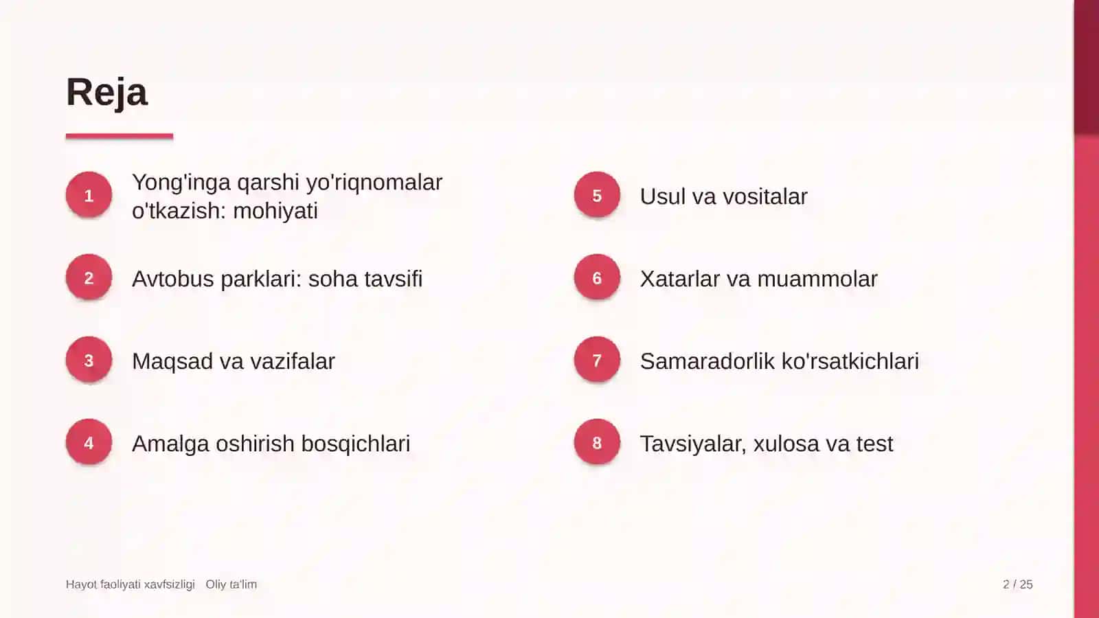 avtobus parklarida yong'inga qarshi yo'riqnomalar o'tkazish 3223 2
