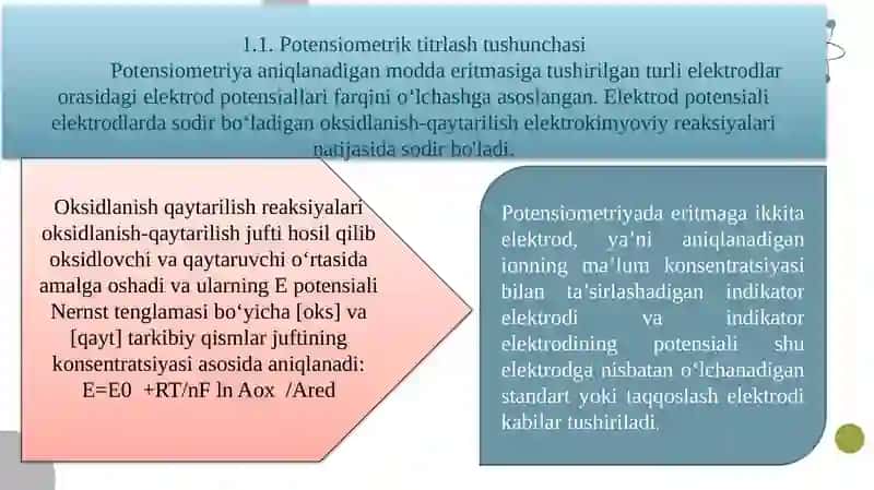 Potensiometrik titrlash 2