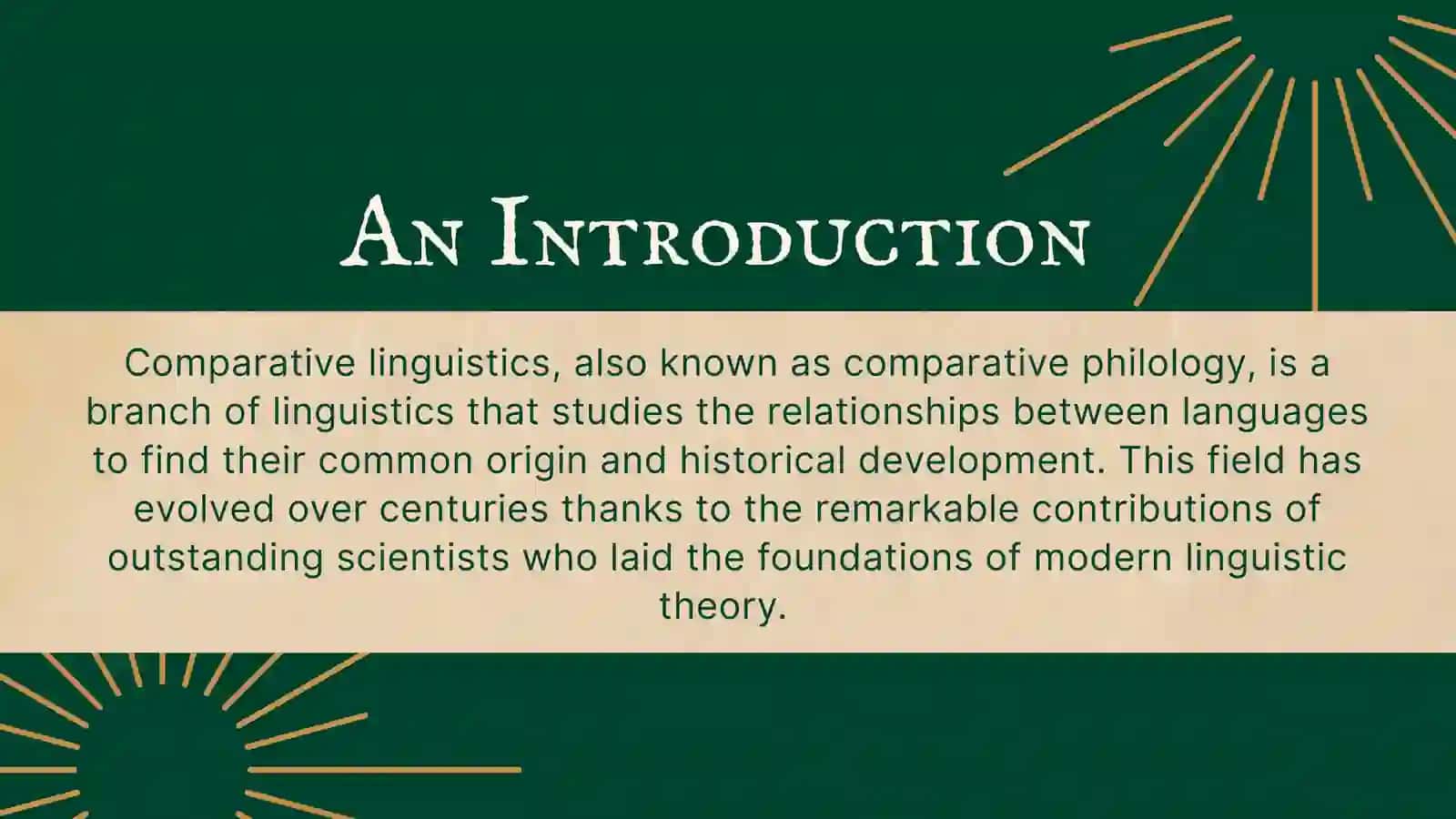 Outstanding Scientist: their contribution to Comparative Linguistics 2