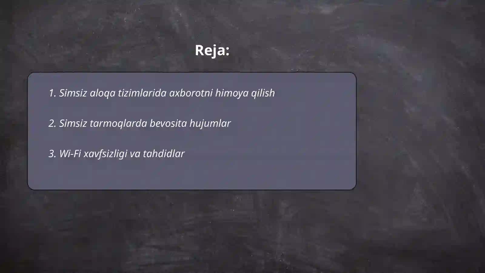 Simsiz aloqa tizimlariga nisbatan tahdidlar tahlili 2