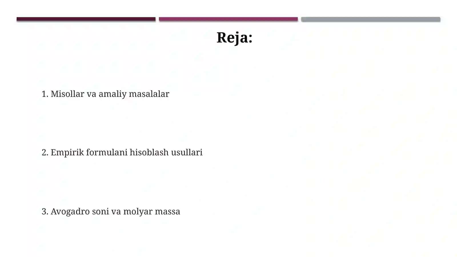 Kimyoviy Formulalar 2