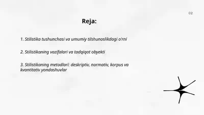 Stilistika umumiy tilshunoslikning bo'limi sifatida 2