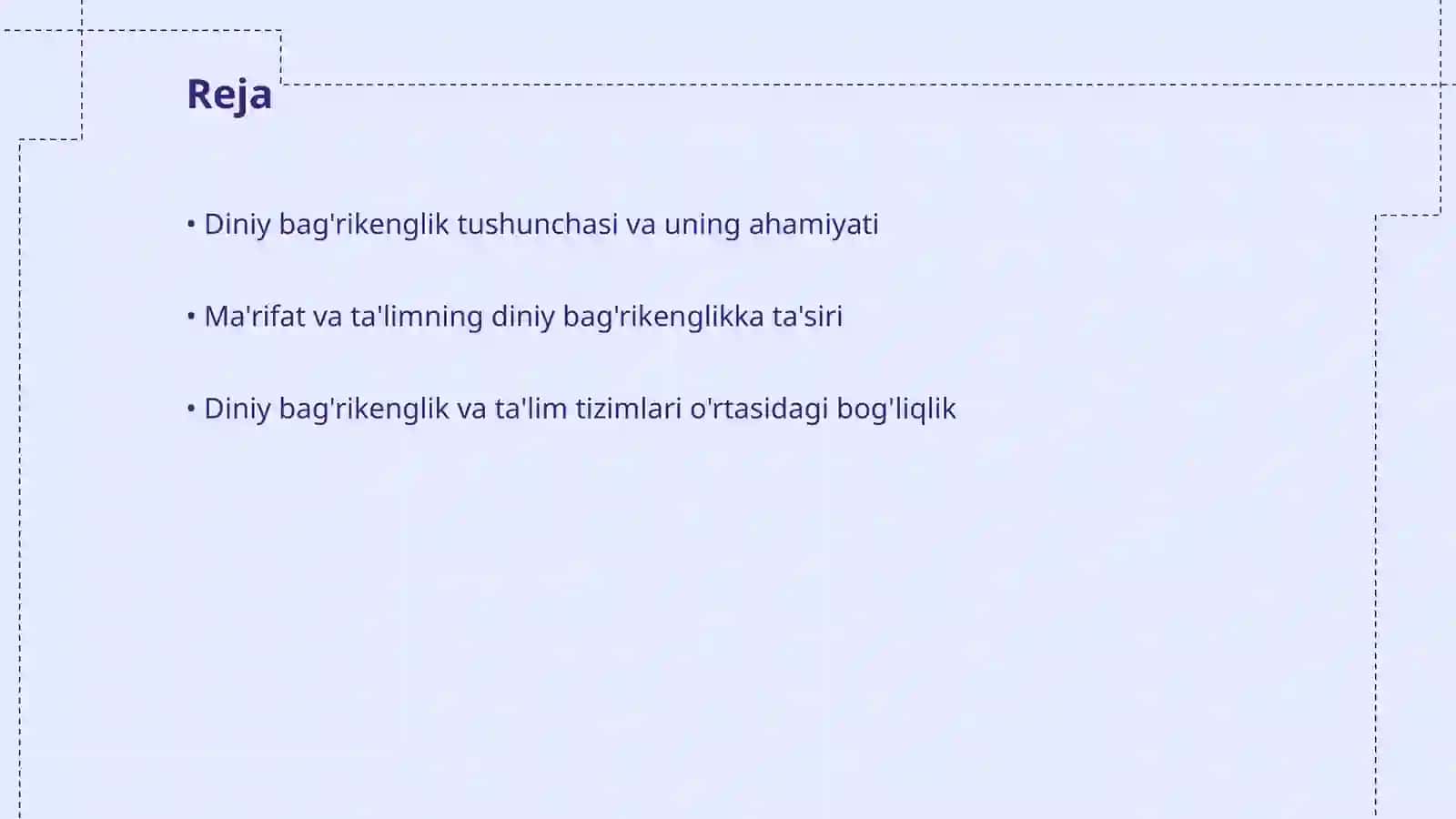 Diniy bag'rikenglik va ta'lim 2