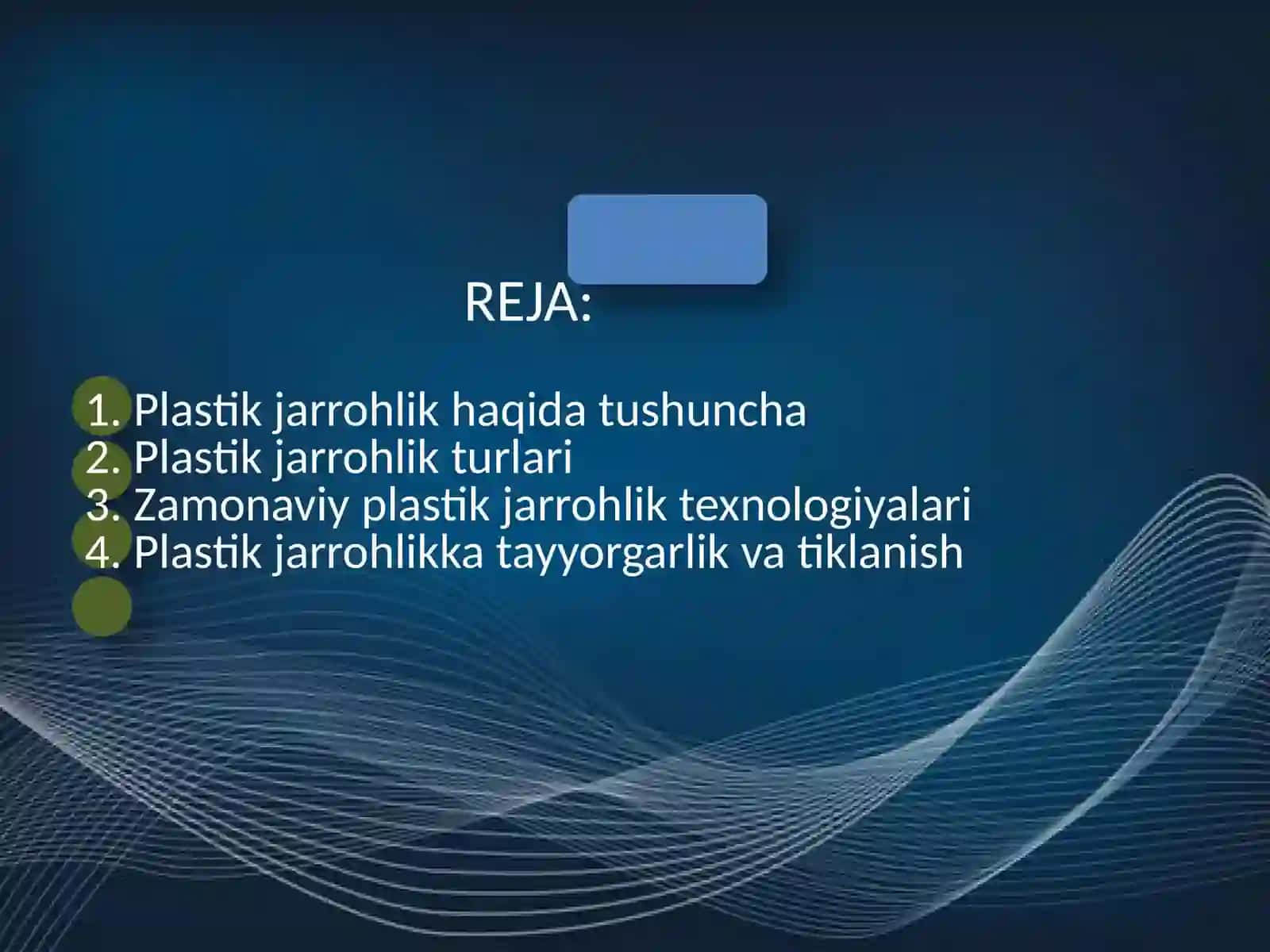 Plastik jarrohlik 2
