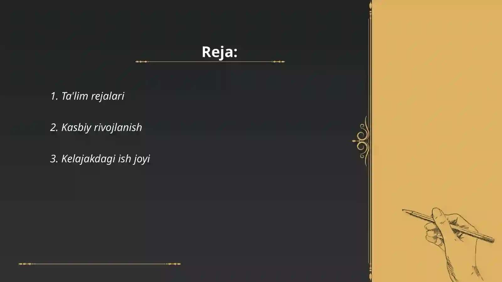 Ta'lim rejalari 2