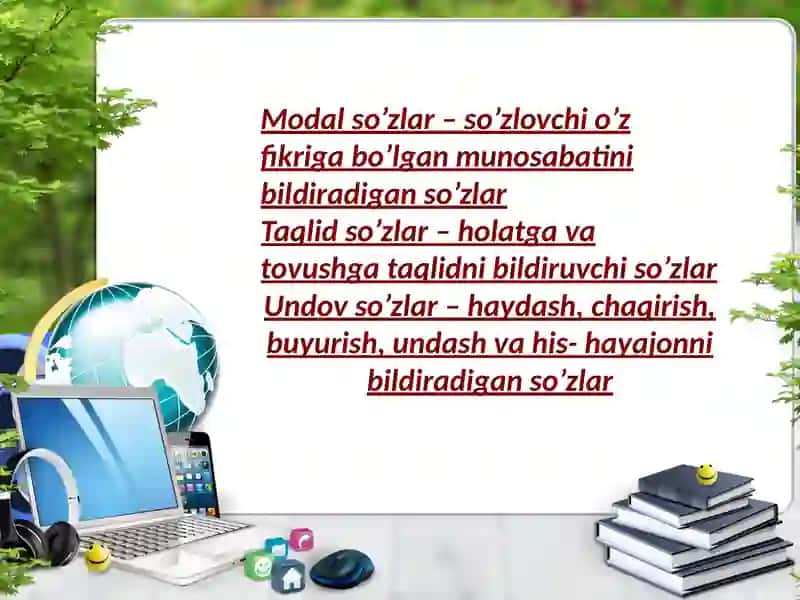 Modal so'zlar 2