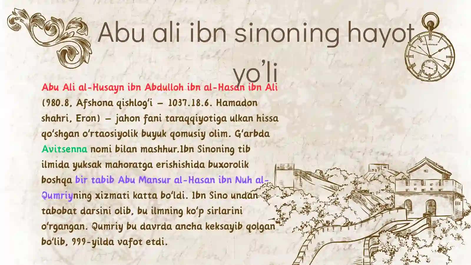 Abu Ali Ibn Sinoning Lingvistik Qarashlari 2