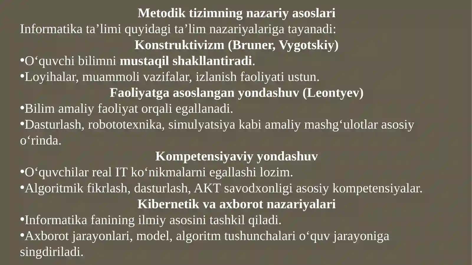 Informatika va axborot texnologiyalari kurslari 2