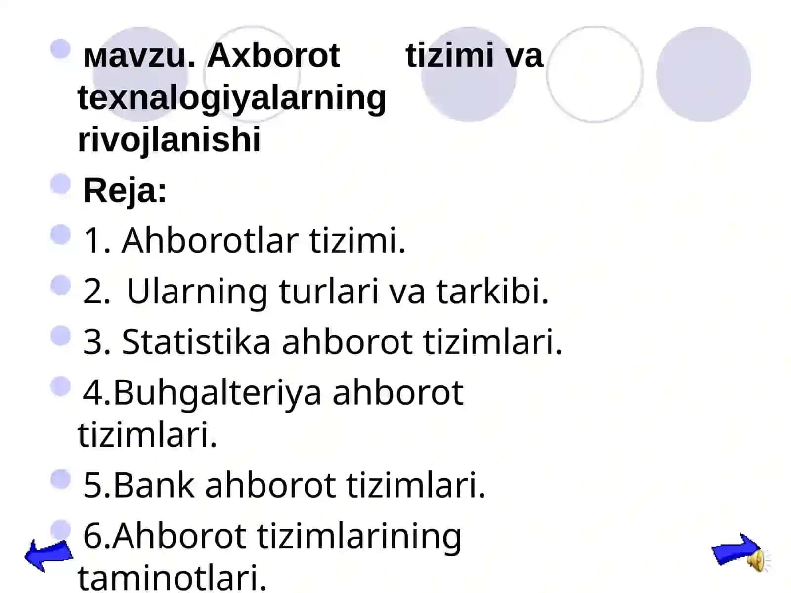 Ahborot tizimlari va axborot texnologiyalari 2