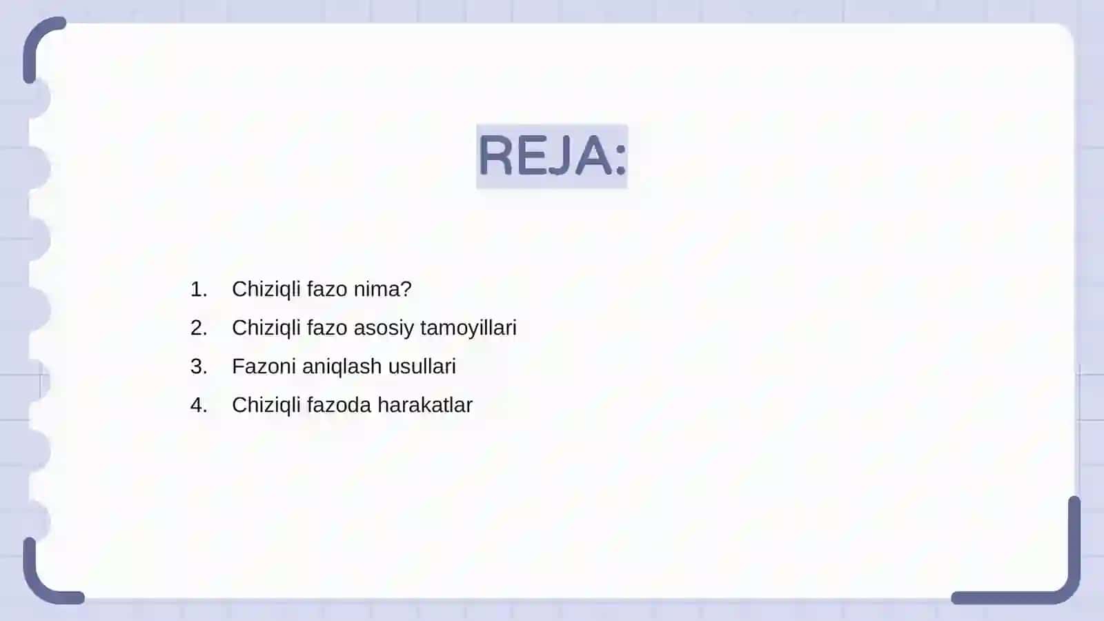 Chiziqli fazo 2