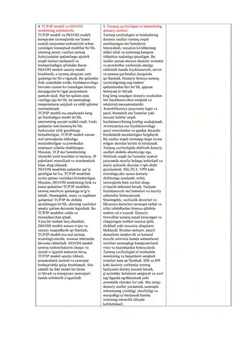 Kompyuter tarmoqlari fani 2